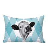 Cow Indoor/Outdoor Reversible Rectangular Pillow
