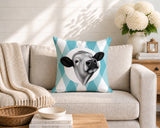 Cow Indoor/Outdoor Reversible Square Pillow