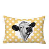 Cow Indoor/Outdoor Reversible Rectangular Pillow