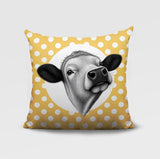 Cow Indoor/Outdoor Reversible Square Pillow