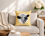 Cow Indoor/Outdoor Reversible Square Pillow