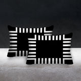 Credo Geometric Reversible Indoor/Outdoor Rectangular Pillow