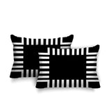 Credo Geometric Reversible Indoor/Outdoor Rectangular Pillow