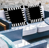 Credo Geometric Reversible Indoor/Outdoor Square Pillow
