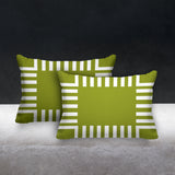 Credo Geometric Reversible Indoor/Outdoor Rectangular Pillow