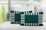 Credo Geometric Reversible Indoor/Outdoor Rectangular Pillow