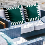 Credo Geometric Reversible Indoor/Outdoor Square Pillow