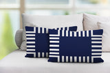 Credo Geometric Reversible Indoor/Outdoor Rectangular Pillow