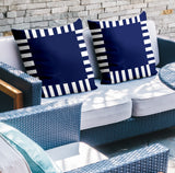 Credo Geometric Reversible Indoor/Outdoor Square Pillow