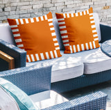 Credo Geometric Reversible Indoor/Outdoor Square Pillow