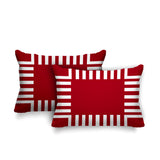 Credo Geometric Reversible Indoor/Outdoor Rectangular Pillow
