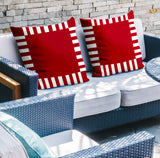 Credo Geometric Reversible Indoor/Outdoor Square Pillow