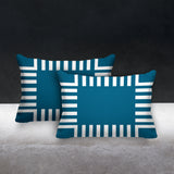 Credo Geometric Reversible Indoor/Outdoor Rectangular Pillow