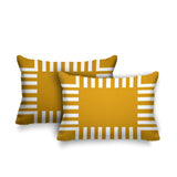 Credo Geometric Reversible Indoor/Outdoor Rectangular Pillow