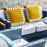 Credo Geometric Reversible Indoor/Outdoor Square Pillow