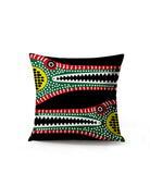 Criso Crocodille Folksy Square Throw Pillow