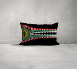 Criso Crocodille Folksy Rectangle Throw Pillow