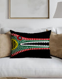 Criso Crocodille Folksy Square Throw Pillow