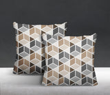 Cubana Geometric Reversible Indoor/Outdoor Square Pillow