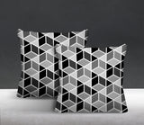 Cubana Geometric Reversible Indoor/Outdoor Square Pillow