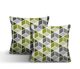 Cubana Geometric Reversible Indoor/Outdoor Square Pillow