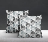 Cubana Geometric Reversible Indoor/Outdoor Square Pillow