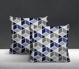 Cubana Geometric Reversible Indoor/Outdoor Square Pillow