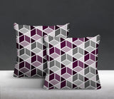 Cubana Geometric Reversible Indoor/Outdoor Square Pillow