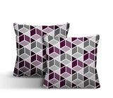 Cubana Geometric Reversible Indoor/Outdoor Square Pillow