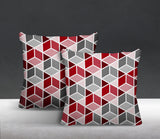 Cubana Geometric Reversible Indoor/Outdoor Square Pillow