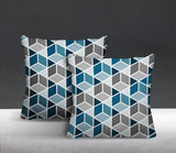 Cubana Geometric Reversible Indoor/Outdoor Square Pillow