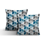 Cubana Geometric Reversible Indoor/Outdoor Square Pillow