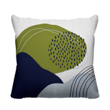 Cyn Abstract Reversible Indoor/Outdoor Square Pillow