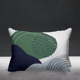Cyn Abstract Outdoor Reversible Throw Rectangular Pillow