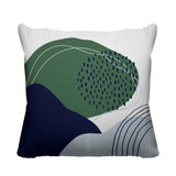 Cyn Abstract Reversible Indoor/Outdoor Square Pillow