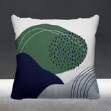 Cyn Abstract Reversible Indoor/Outdoor Square Pillow