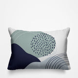 Cyn Abstract Outdoor Reversible Throw Rectangular Pillow