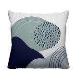 Cyn Abstract Reversible Indoor/Outdoor Square Pillow