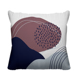 Cyn Abstract Reversible Indoor/Outdoor Square Pillow