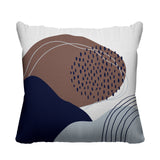 Cyn Abstract Reversible Indoor/Outdoor Square Pillow