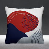 Cyn Abstract Reversible Indoor/Outdoor Square Pillow