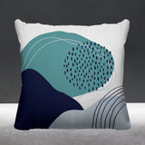 Cyn Abstract Reversible Indoor/Outdoor Square Pillow