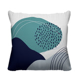Cyn Abstract Reversible Indoor/Outdoor Square Pillow