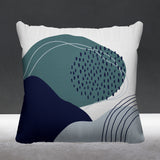 Cyn Abstract Reversible Indoor/Outdoor Square Pillow