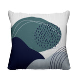 Cyn Abstract Reversible Indoor/Outdoor Square Pillow