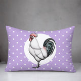 Rooster Indoor/Outdoor Reversible Rectangular Pillow