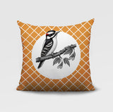 Wood Pecker Indoor/Outdoor Reversible Square Pillow