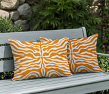 Eden Zebra Print Indoor/Outdoor Reversible Rectangular Pillow