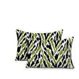 Kenzi Zebra Print Indoor/Outdoor Reversible Rectangular Pillow