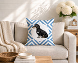 Dachshund Dog  Indoor/Outdoor Reversible Square Pillow